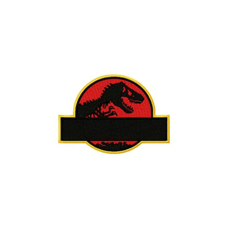 Embroidery design featuring Jurassic World theme, showcasing dinosaurs for creative stitching projects.