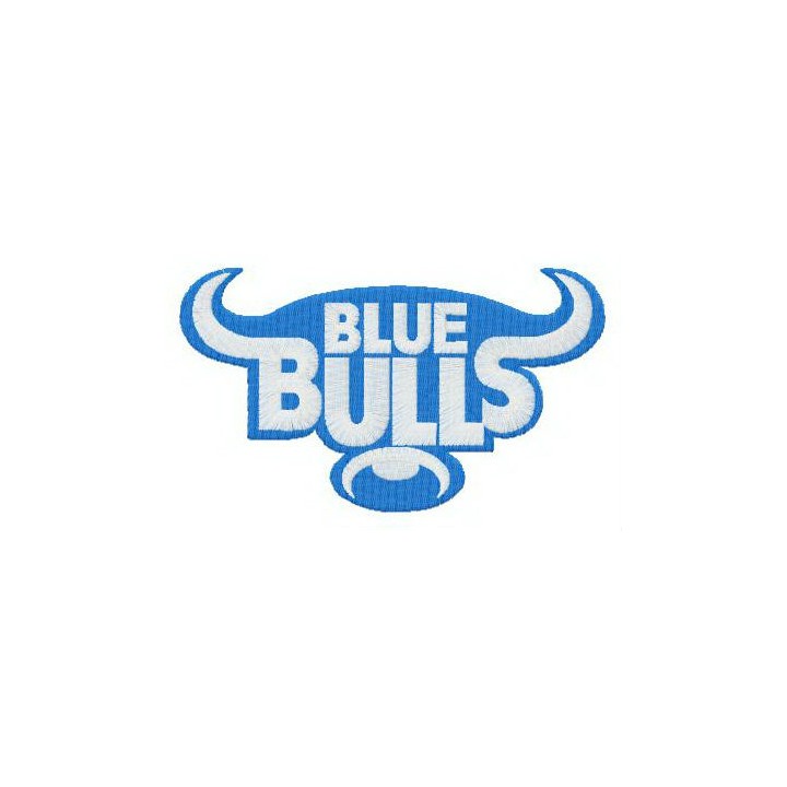 Blue Bulls logo embroidery design - Embroidery Design