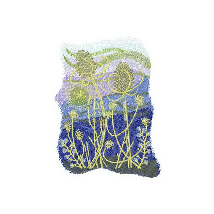 Quiet night embroidery design - Embroidery Design