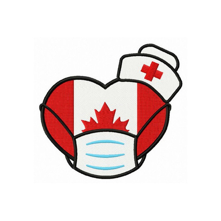 Canadian nurses embroidery design - Embroidery Design