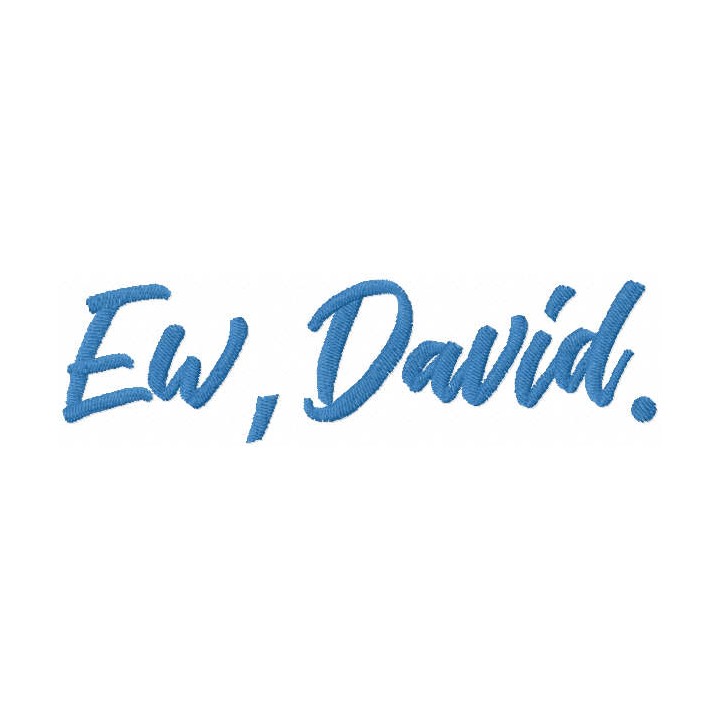 Ew David embroidery design - Embroidery Design