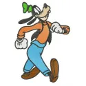 Walking Goofy embroidery design featuring a playful Goofy character, perfect for t-shirts and hoodies.