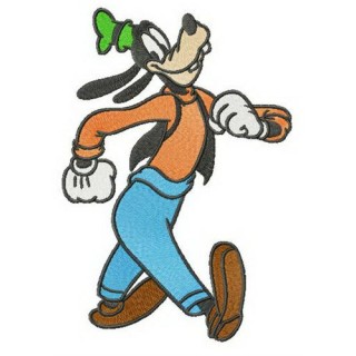 Walking Goofy embroidery design - Embroidery Design