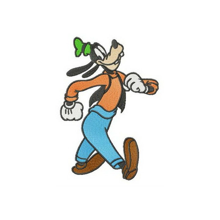 Walking Goofy embroidery design - Embroidery Design
