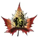 Maple stories embroidery design showcasing autumn leaves, ideal for stitching on t-shirts, tote bags, and more.