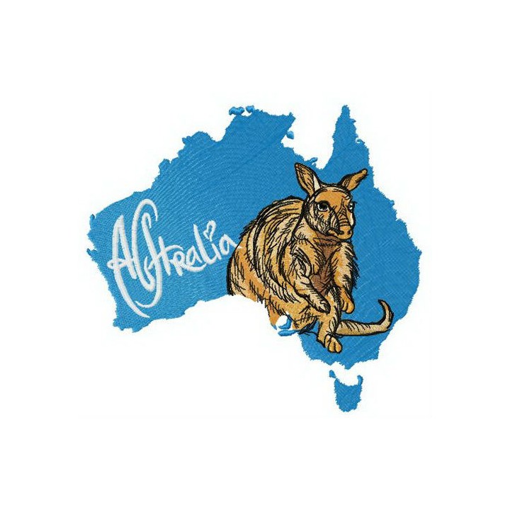 Australian Kangaroo embroidery design - Embroidery Design