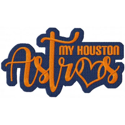 My Houston Astros embroidery design showcasing a vibrant stitched motif for fans on apparel and accessories.