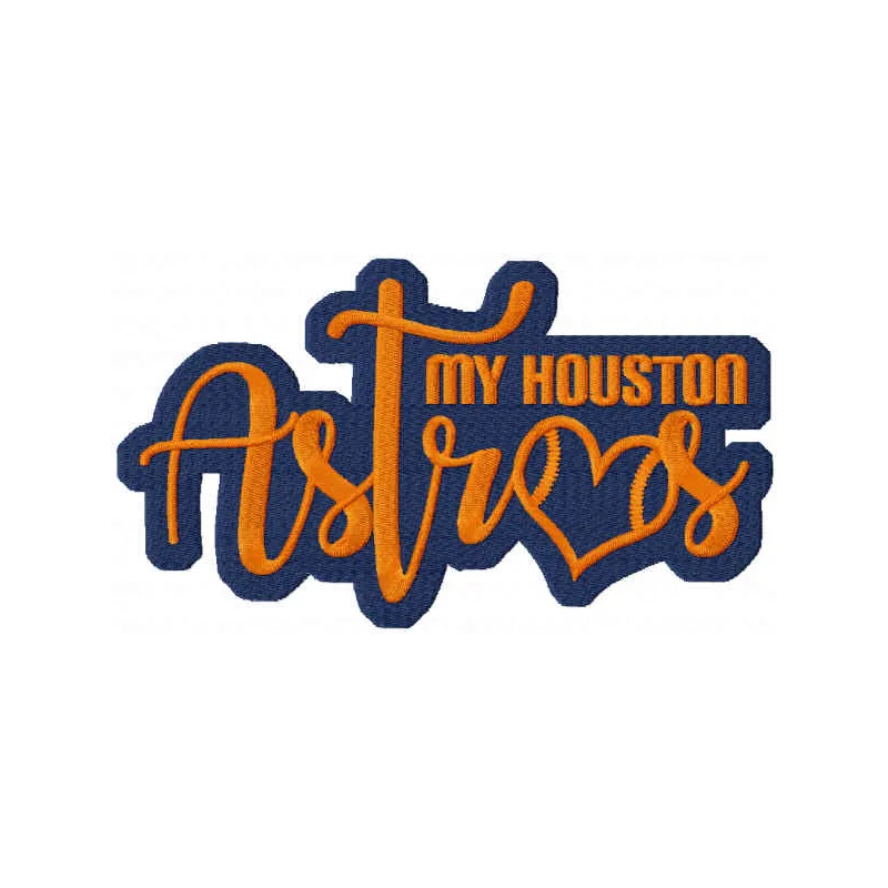 My Houston Astros embroidery design showcasing a vibrant stitched motif for fans on apparel and accessories.