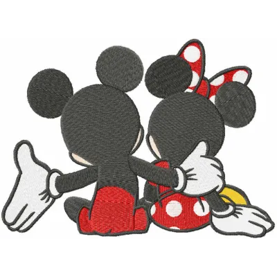 Mickey all for you embroidery design featuring a playful Mickey Mouse motif for creative stitching projects.
