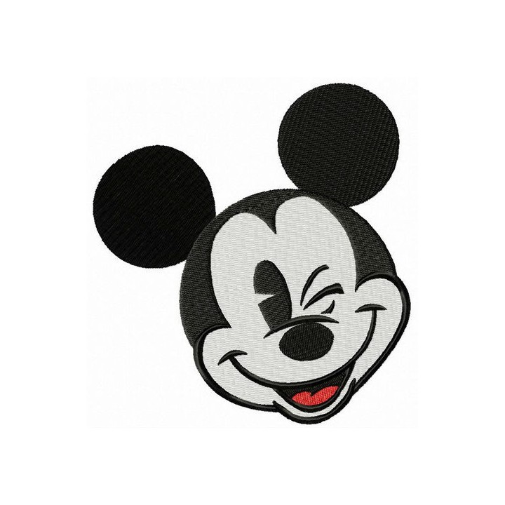 Mickey winks embroidery design - Embroidery Design