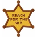 Preview of the 'Reach for the Sky' embroidery design featuring playful motifs inspired by Toy Story.