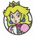 Embroidery design featuring Princess Peach from Super Mario, ideal for creating unique stitched motifs.