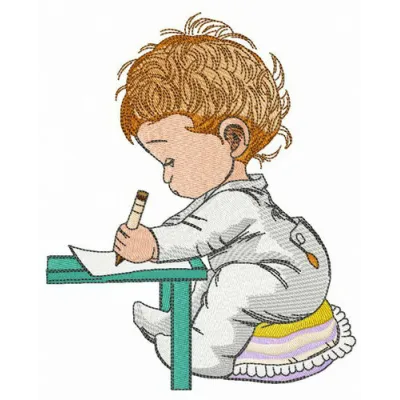 Letter to Santa embroidery design showcasing a festive pattern for baby garments and accessories.