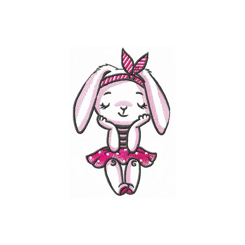 Bunny dreams embroidery design preview showcasing a whimsical bunny motif for creative stitching projects.
