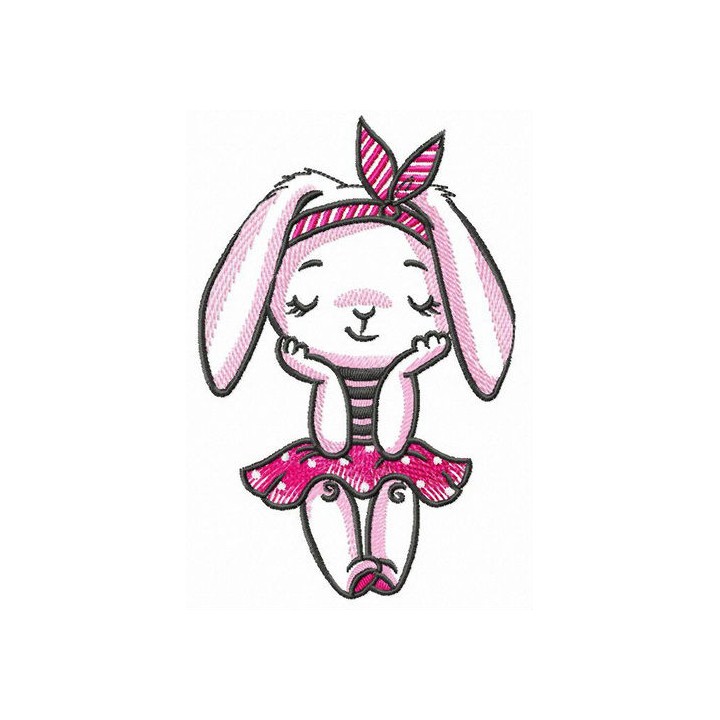 Bunny dreams embroidery design - Embroidery Design
