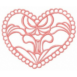 Heart decoration element embroidery design - Embroidery Design