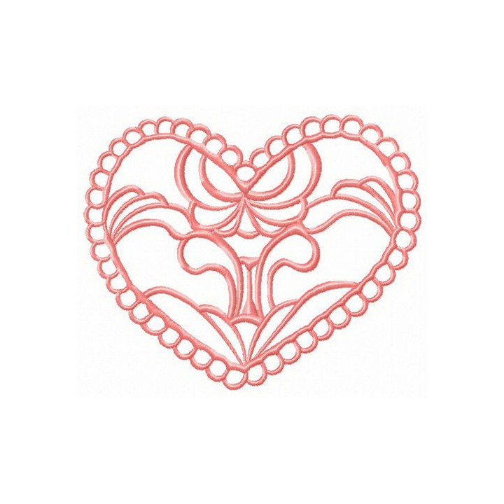 Heart decoration element embroidery design - Embroidery Design