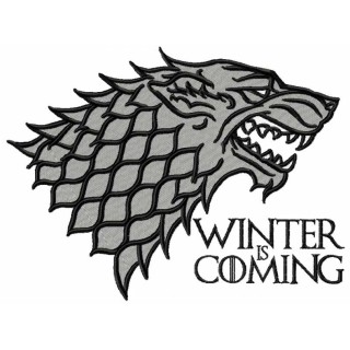 Winter is Coming embroidery design - Embroidery Design
