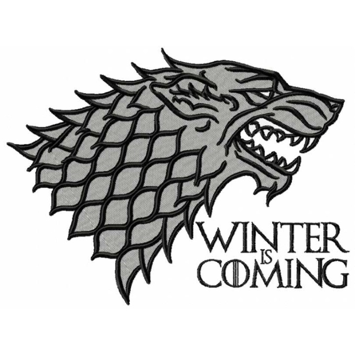 Winter is Coming embroidery design - Embroidery Design