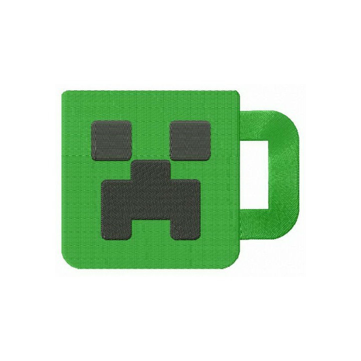 Creeper cup embroidery design - Embroidery Design