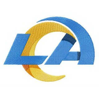 Los Angeles Rams logo embroidery design - Embroidery Design