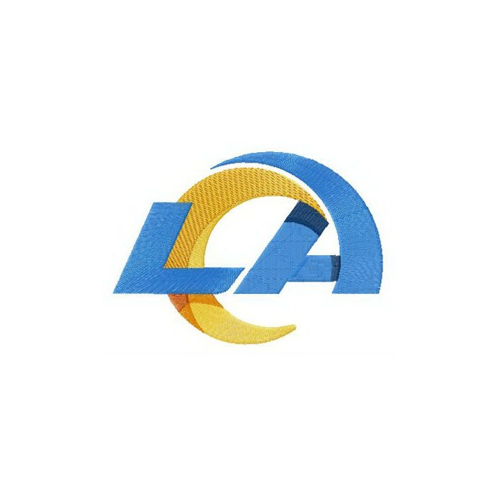 Los Angeles Rams logo embroidery design - Embroidery Design