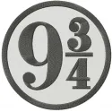 Platform 9 3/4 embroidery design showcasing the iconic Harry Potter theme, ideal for t-shirts and tote bags.