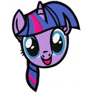 Twilight Sparkle muzzle embroidery design - Embroidery Design