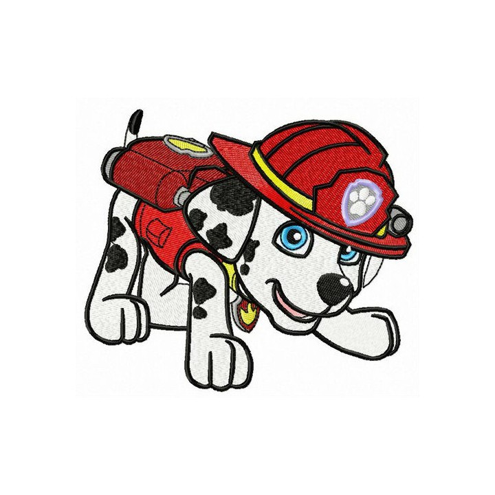 Firefighter Marshall embroidery design - Embroidery Design