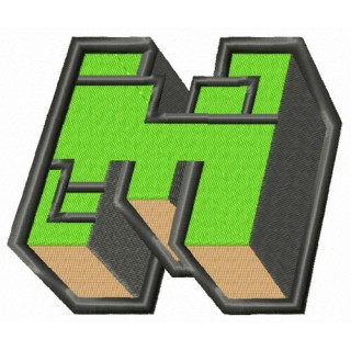 Minecraft icon embroidery design - Embroidery Design