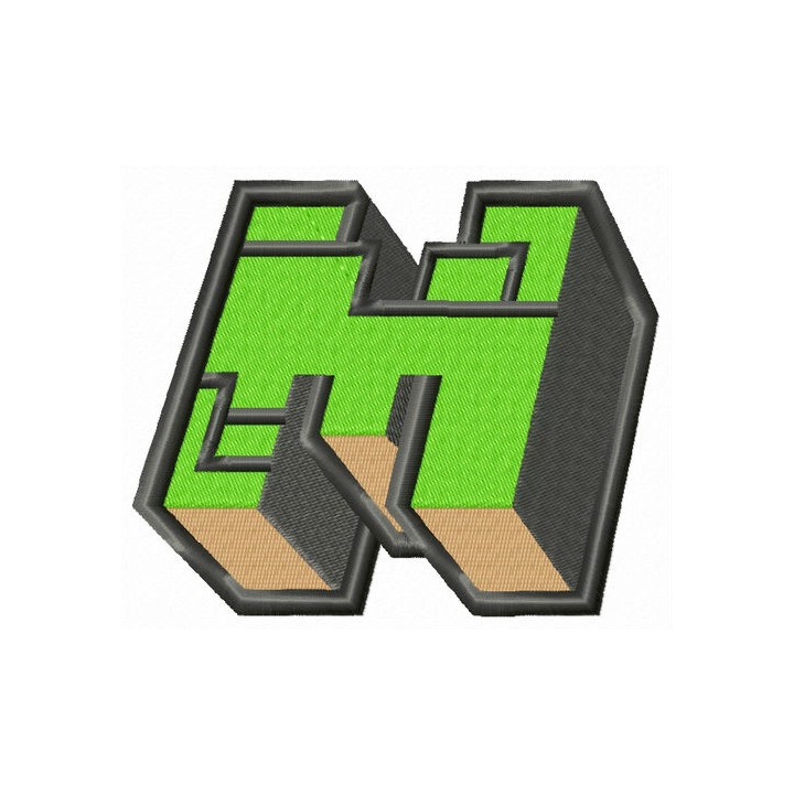 Minecraft icon embroidery design - Embroidery Design