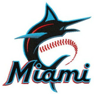 Miami Marlins 2019 logo embroidery design - Embroidery Design