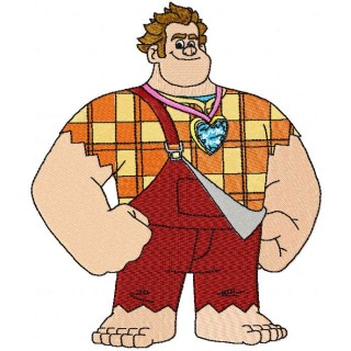 Wreck-It Ralph happy embroidery design - Embroidery Design