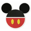 Mickey emblem embroidery design showcasing a fun and playful Mickey Mouse motif for creative stitching projects.