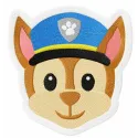 Chase face embroidery design from Paw Patrol, showcasing vibrant stitching patterns for creative projects.
