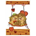 Hedgehog's date embroidery design showcasing a charming hedgehog motif, perfect for stitching on t-shirts or tote bags.
