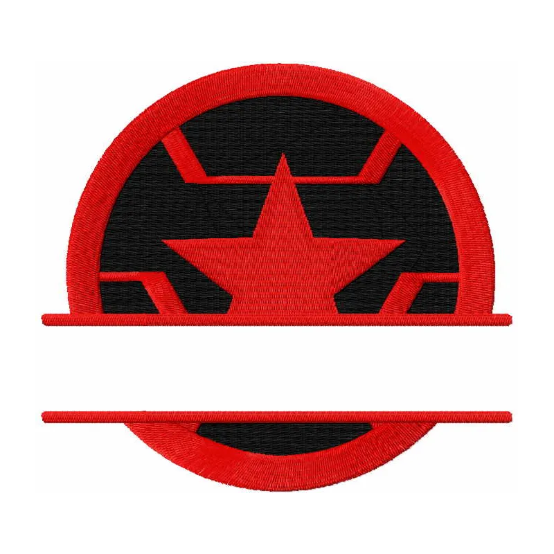 Winter soldier monogram embroidery design showcasing a unique stitched motif for your creative projects.