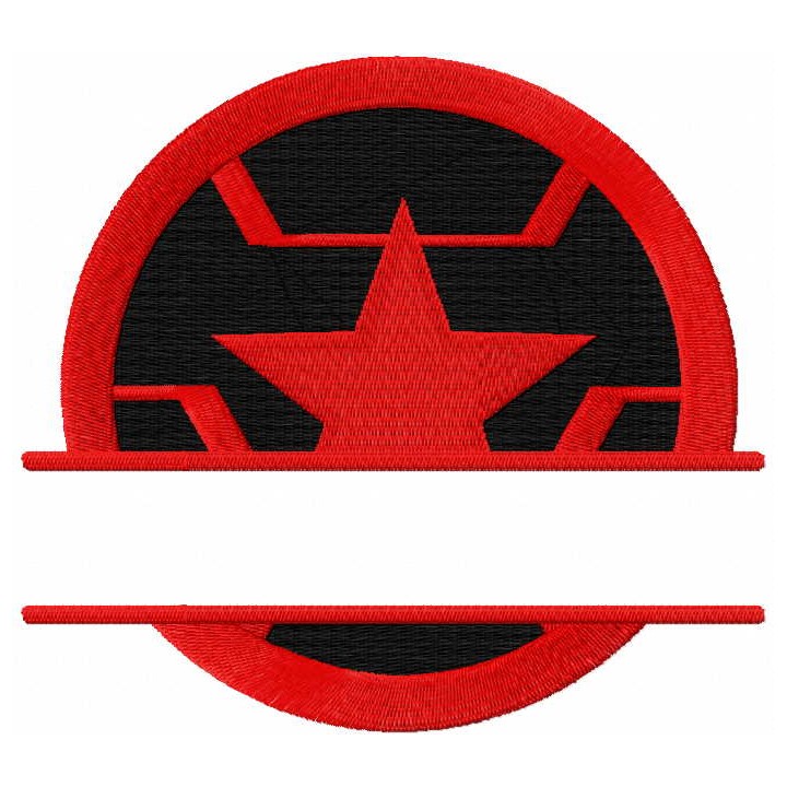 Winter soldier monogram embroidery design - Embroidery Design