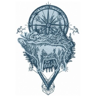 Forester badge embroidery design - Embroidery Design