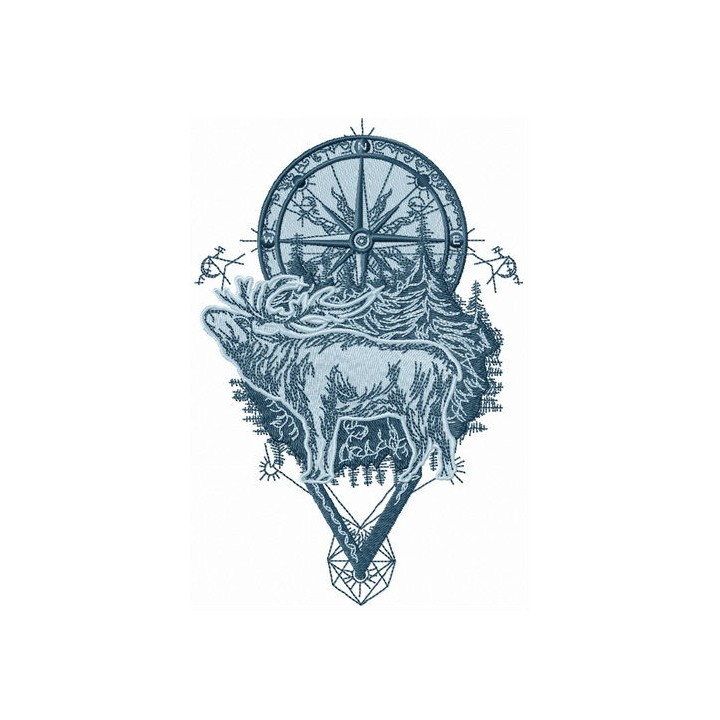 Forester badge embroidery design - Embroidery Design