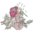 Preview of the Tender Fairy embroidery design featuring whimsical details, perfect for enchanting projects.