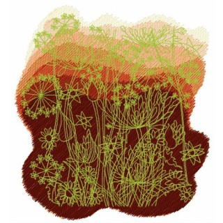 Dawn and field embroidery design - Embroidery Design