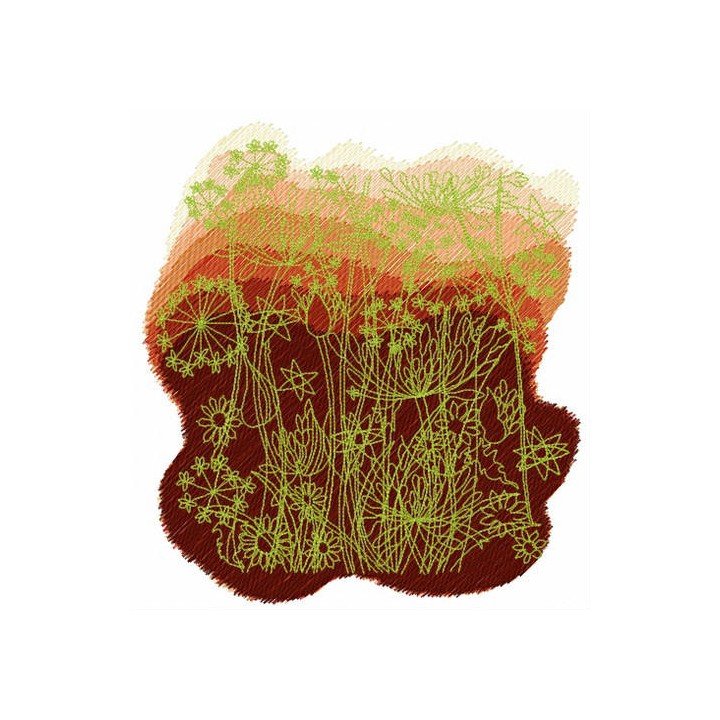 Dawn and field embroidery design - Embroidery Design