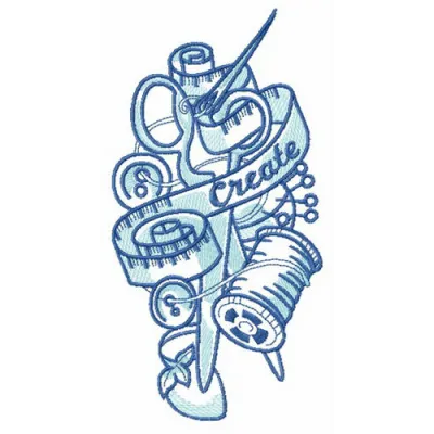 Preview of the Tailor's Mix embroidery design showcasing intricate stitching patterns for various crafts.