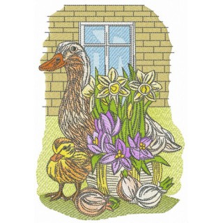 Spring is coming embroidery design - Embroidery Design