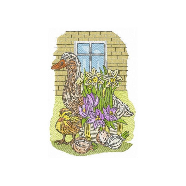 Spring is coming embroidery design - Embroidery Design