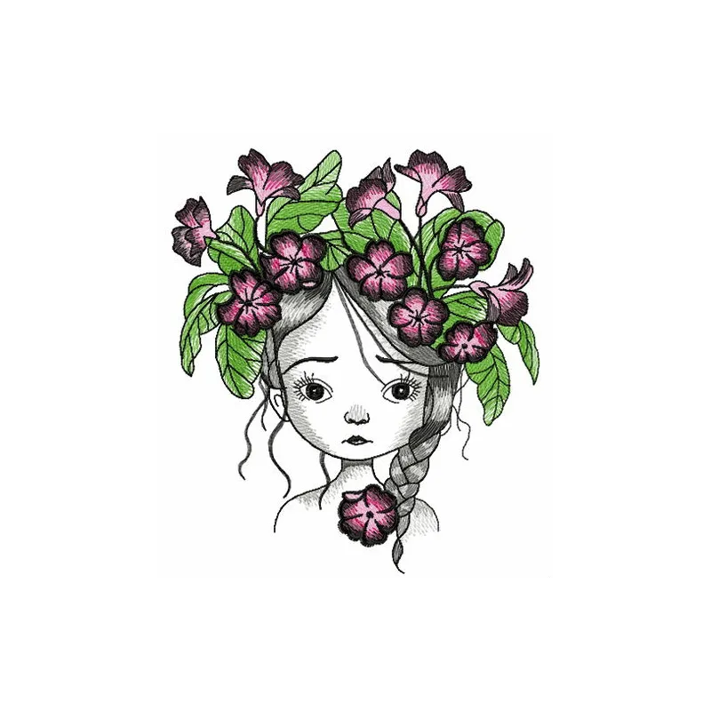 Preview of the Despair embroidery design featuring intricate stitching patterns for girls and women.