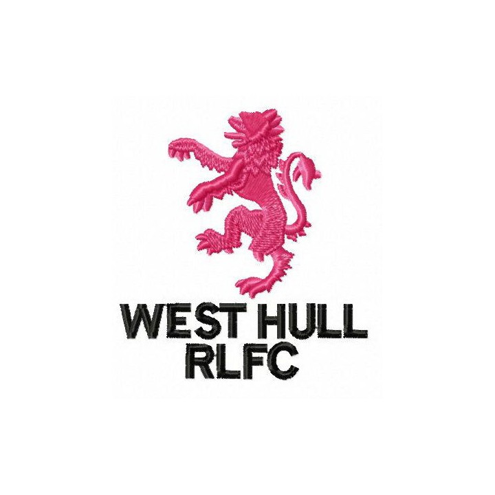 West Hull A.R.L.F.C. logo embroidery design - Embroidery Design