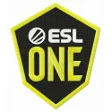 ESL One logo embroidery design preview showcasing detailed stitching patterns for apparel and accessories.