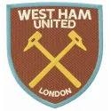 West Ham United F.C. logo embroidery design for stitching on apparel and accessories.